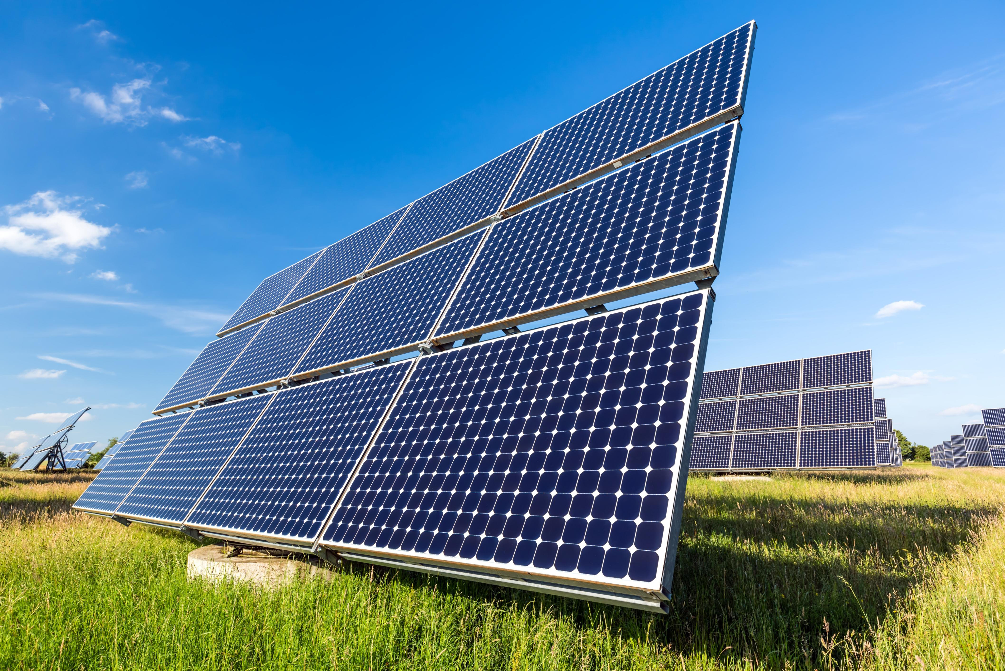Energia solar para agronegócio — painéis em campo